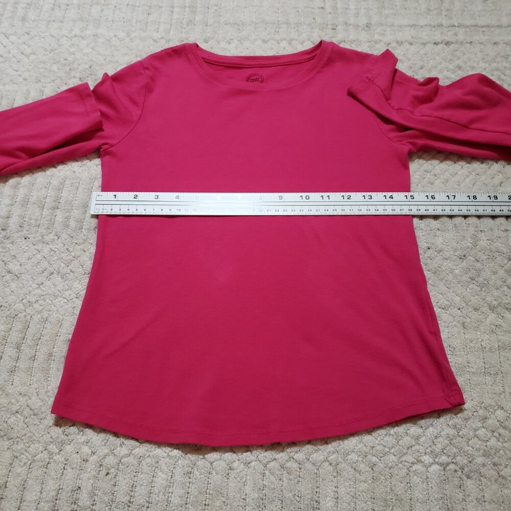 Wonder Nation Girls Pink Long Sleeve Tee – Size Large (10/12) - Picture 9 of 10